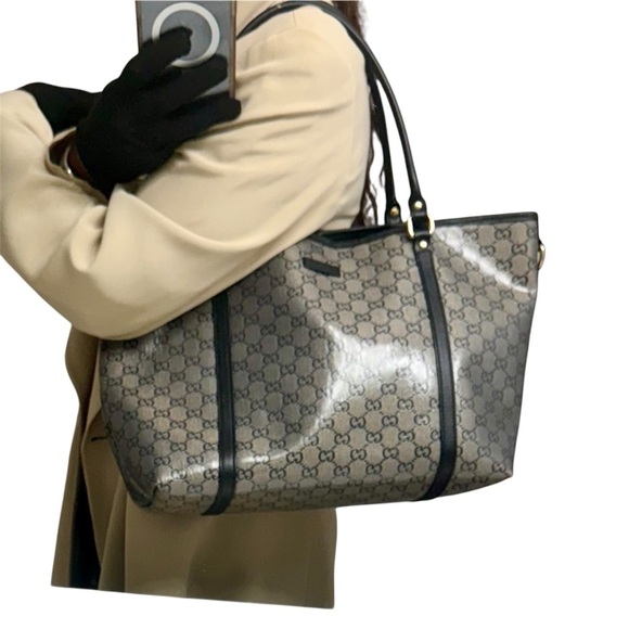 Gucci Black and Gray Signature Tote | Good Condition - Picture 17 of 17